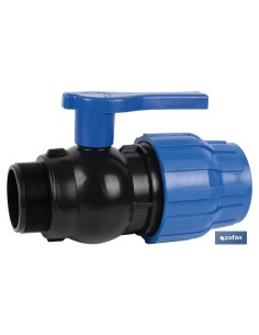 ENLACE VÁLVULA DE BOLA ROSCA MACHO PP PN16 63 x 2