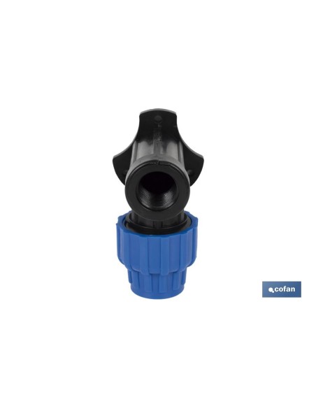 CODO 90° GRIFO ROSCA HEMBRA PP PN16 20 x 3/4