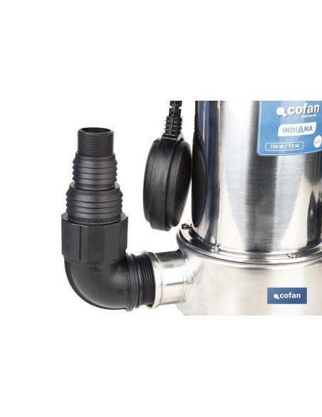 ELECTROBOMBA SUMERGIBLE MODELO LOUSIANA 750 W 10 M CABLE CAUDAL 13.000 L/H