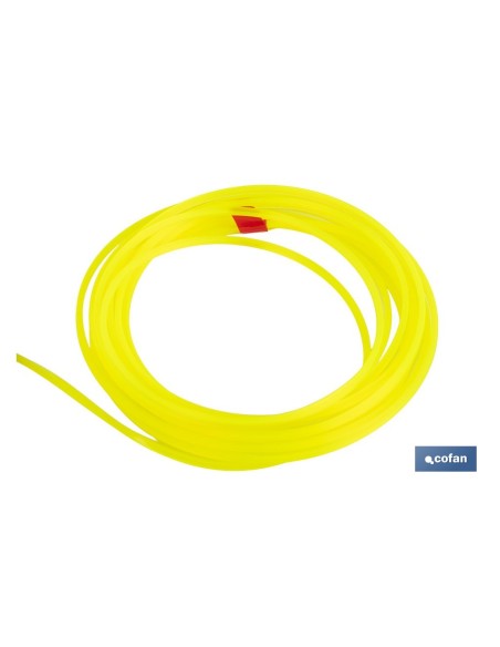HILO CUADRADO DE NYLON PARA DESBROZADORA 42 M X 3 MM