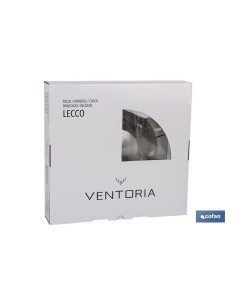 RELOJ DE PARED Ø31CM CRISTAL/ALUM MODELO LECCO 2