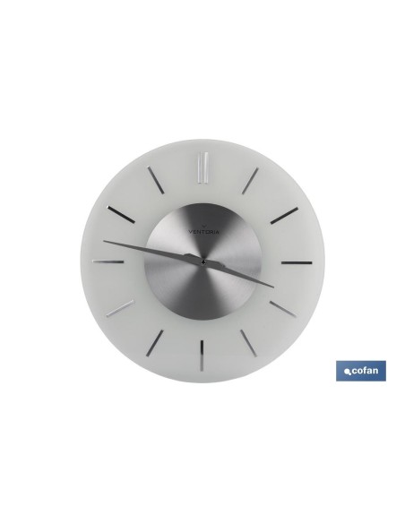 RELOJ DE PARED Ø40CM CRISTAL MODELO TEMPIO