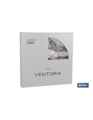 RELOJ DE PARED Ø40CM CRISTAL MODELO TEMPIO