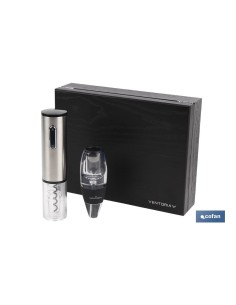 SET CATA VINO+SACACORCHOS ELECTRIC MODELO SYRAH