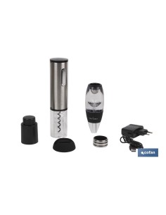 SET CATA VINO+SACACORCHOS ELECTRIC MODELO SYRAH 2