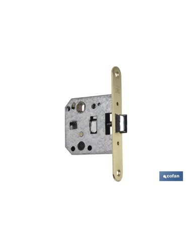 Picaporte embutir cuadrado D47 E50 Latón (P/Madera)