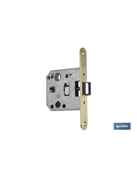 Picaporte embutir cuadrado D47 E50 Latón (P/Madera)