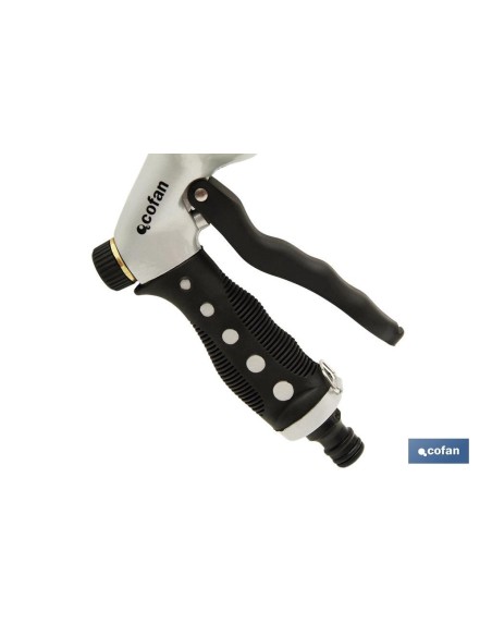 PISTOLA METAL 7 POSICIONES, GATILLO FRONTAL