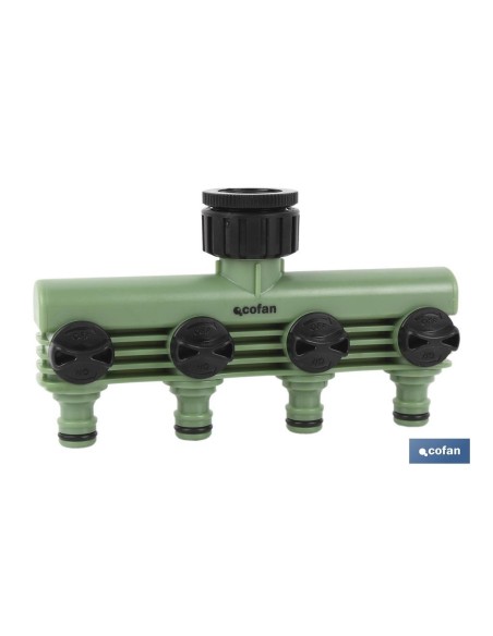 COLECTOR DE RIEGO 4 SALIDAS AJUSTABLES