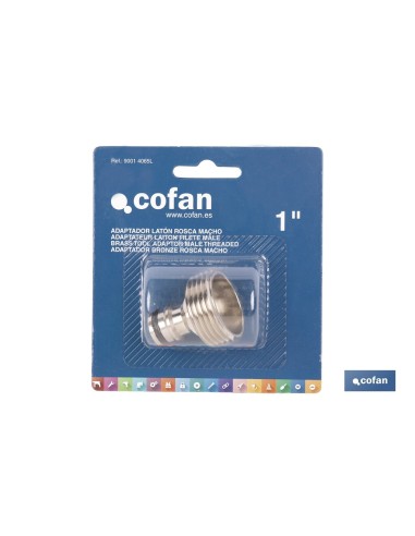 ADAPTADOR LATÓN ROSCA MACHO 1