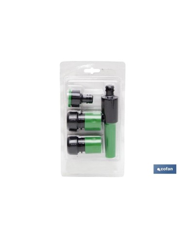 KIT MANGUERA FLEXOLÁTEX TRANSL. 19 MM (3/4) 20 M CON ACCESORIOS