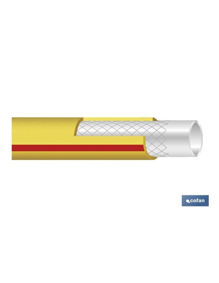 MANGUERA PVC MODELO STORM 3C TRENZADA Ø15X25 m