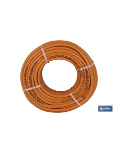 TUBO GAS FLEXIBLE NARANJA UNE 53539 Ø9x60 m 2