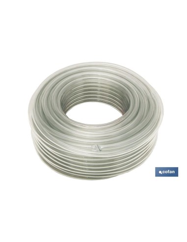 MANGUERA PVC MONOCAPA CRISTAL 20x26mm/50m