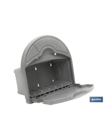 SOPORTE PARED PARA MANGUERA CON CAJÓN
