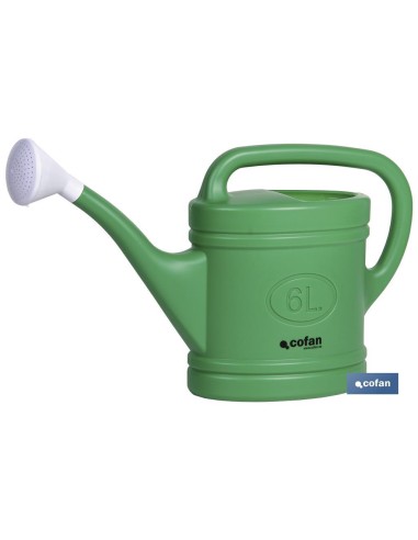 REGADERA VERDE 6 LITROS 53X15X32cm