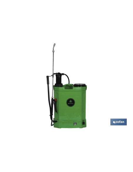 PULVERIZADOR DE ESPALDA 16 L DUAL- ELECTRICO/MANUAL