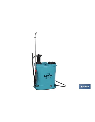 PULVERIZADOR DE ESPALDA 16 L DUAL - ELÉCTRICO/MANUAL Li-ion 12 V 8.0 Ah