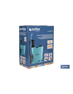 PULVERIZADOR DE ESPALDA 16 L DUAL - ELÉCTRICO/MANUAL Li-ion 12 V 8.0 Ah 2