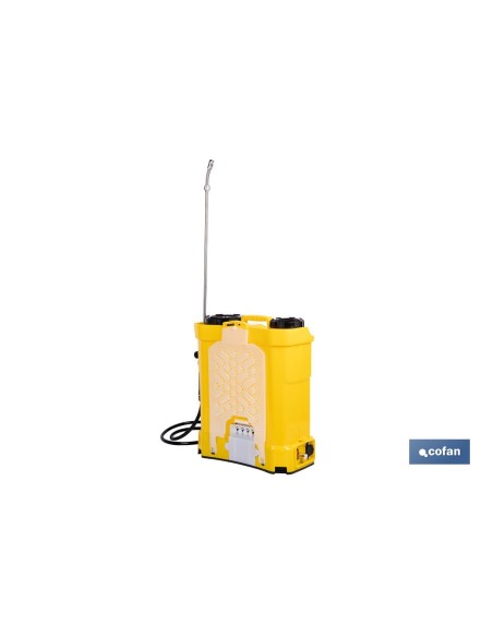 PULVERIZADOR DE ESPALDA ELÉCTRICO 16 L Li-Ion 12 V 8.0 Ah