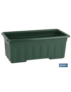 JARDINERA VERDE MODELO AZAHAR 50 X 21.5 X 16 CM