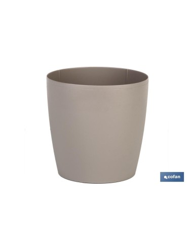 MACETA CAMELIA COLOR CREMA 14X13.8cm