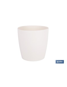 MACETA CAMELIA COLOR CREMA 18X17.8cm