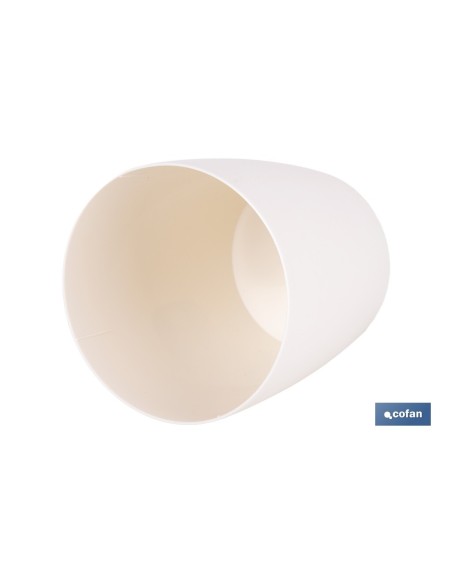 MACETA CAMELIA COLOR CREMA 25X23.6cm venta unitaria