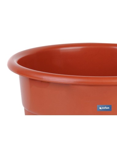 MACETA DALIA COLOR MARRON 17X14+ PLATO 14.5cm