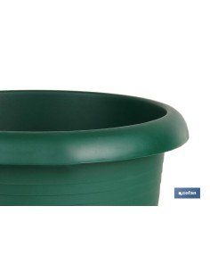 MACETA VERDE MODELO GARDENIA 35X28.8+ PLATO28 cm venta unitaria 2