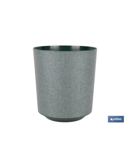 MACETA O MACETERO GAMA TEXTIL COLOR VERDE PP Ø 285 X 316 MM 16 L