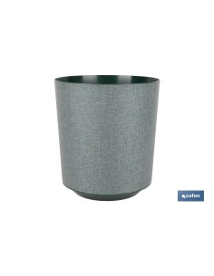 MACETA O MACETERO GAMA TEXTIL COLOR VERDE PP Ø 285 X 316 MM 16 L venta unitaria