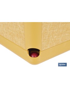 MACETA O MACETERO GAMA TEXTIL CUADRADA COLOR MOSTAZA PP 238 X 238 X 240 MM 9 L 2