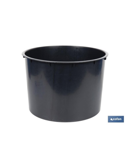 MACETERO 2 EN 1 FORMA CÓNICA CON DEPÓSITO COLOR NEGRO PP Ø 255 X 466 MM 9,5 L