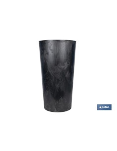MACETERO 2 EN 1 FORMA CÓNICA CON DEPÓSITO COLOR NEGRO PP Ø 295 X 571 MM 12,5 L venta unitaria 2
