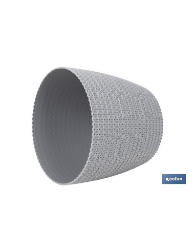 MACETA O MACETERO TRENZADA COLOR GRIS CLARO PP Ø 255 X 221 MM 8,5 L
