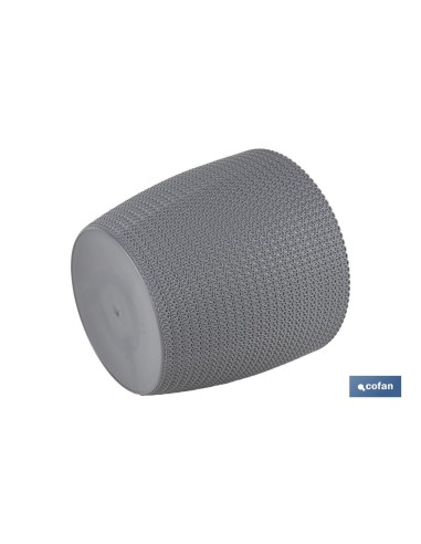MACETA O MACETERO TRENZADA COLOR GRIS OSCURO PP Ø 255 X 221 MM 8,5 L venta unitaria