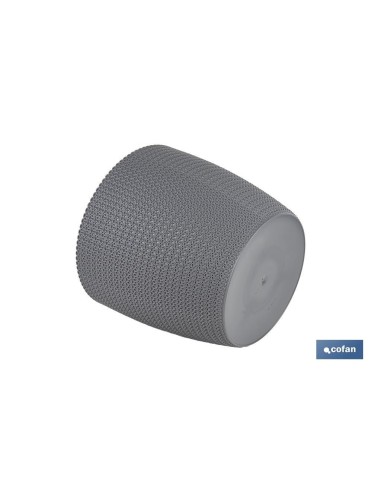 MACETA O MACETERO TRENZADA COLOR GRIS OSCURO PP Ø 306 X 262 MM 15,6 L