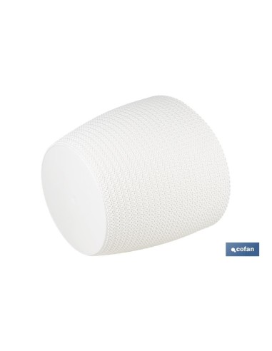 MACETA O MACETERO TRENZADA COLOR BEIGE PP Ø 215 X 185 MM 5,2 L venta unitaria