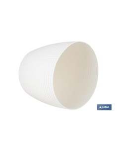 MACETA O MACETERO TRENZADA COLOR BEIGE PP Ø 255 X 221 MM 8,5 L 2