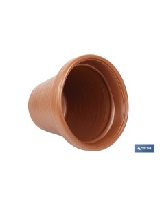 MACETA RAYADA COLOR TERRACOTA PE Ø 390 X 339 MM 22,5 L venta unitaria 2