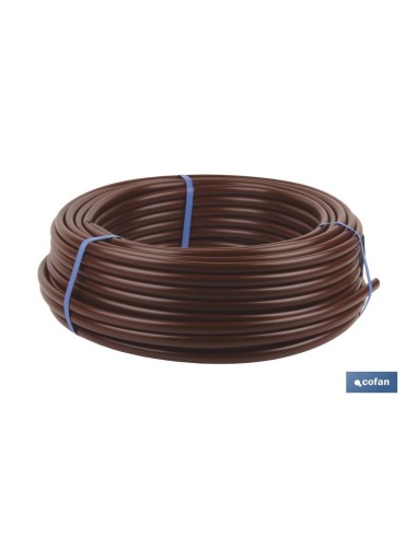 TUBO 100M RIEGO GOTEO MARRON (Sin goteros) Ø16MM