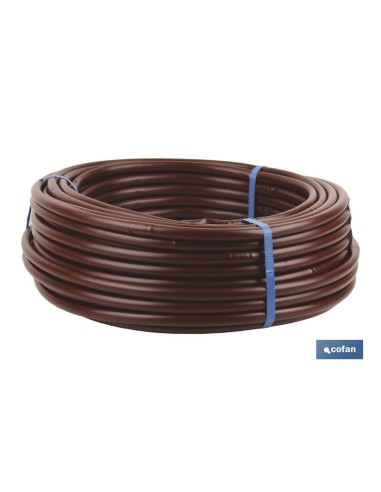TUBO 100M RIEGO GOTEO MARRON (Gotero a 0,33m) Ø16MM