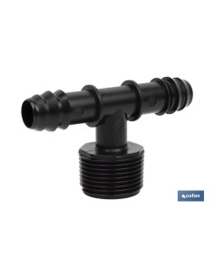 CONEXIÓN EN T R.MACHO Ø16MM-3/4 Venta unitaria