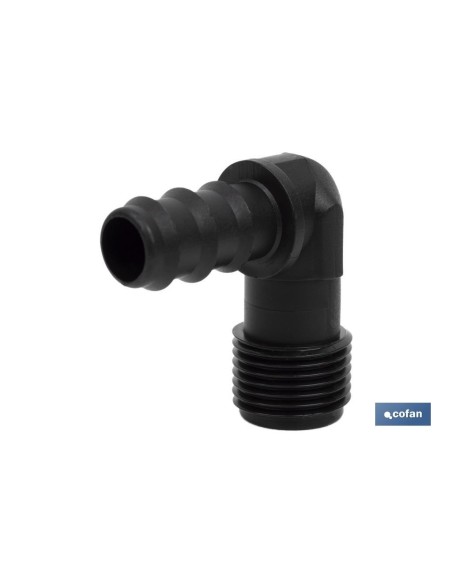 CONEXIÓN EN CODO 90º R.MACHO Ø16MM-1/2 Venta unitaria
