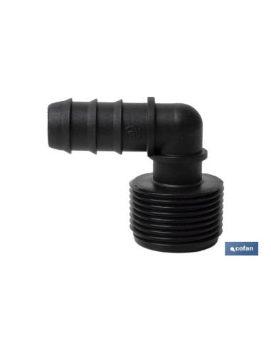 CONEXIÓN EN CODO 90º R.MACHO Ø16MM-1/2 Venta unitaria