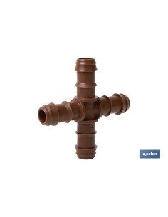 CONEXIÓN EN CRUZ Ø16MM (MARRÓN-MAX SEGUR.) Venta unitaria
