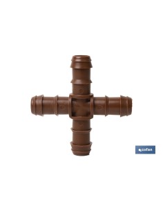 CONEXIÓN EN CRUZ Ø16MM (MARRÓN-MAX SEGUR.) Venta unitaria 2