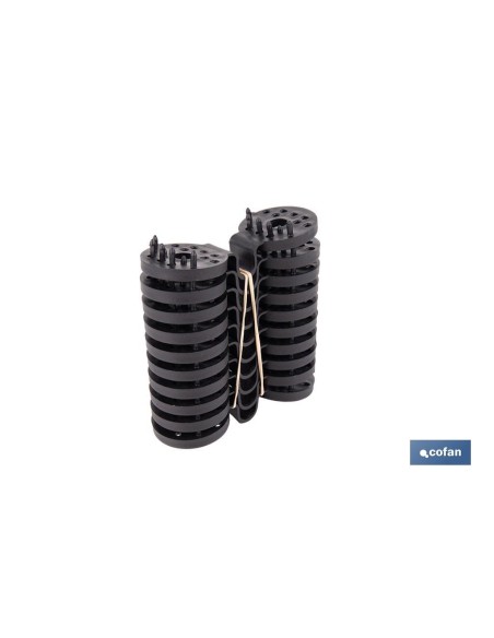PACK 10 UDS. PINZA NEGRA PARA MALLA DE SOMBREO