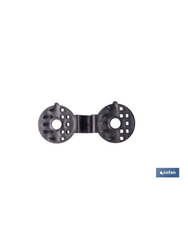 PACK 10 UDS. PINZA NEGRA PARA MALLA DE SOMBREO